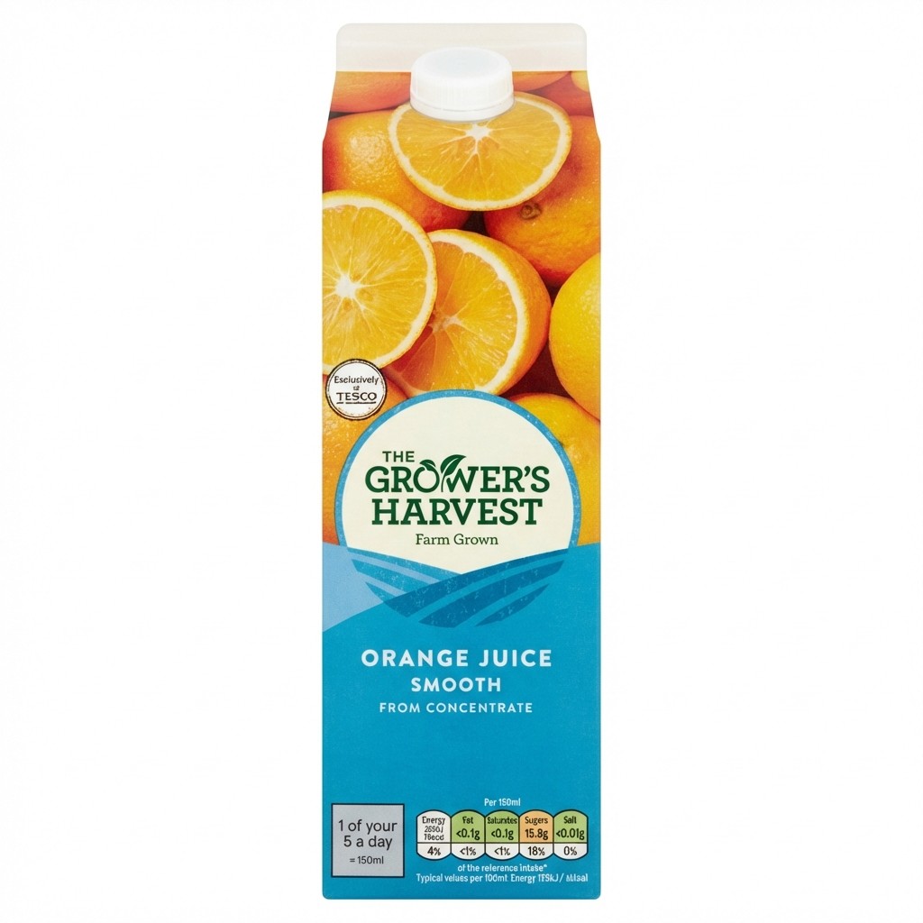 The Grower's Harvest Orange Juice Smooth 1l