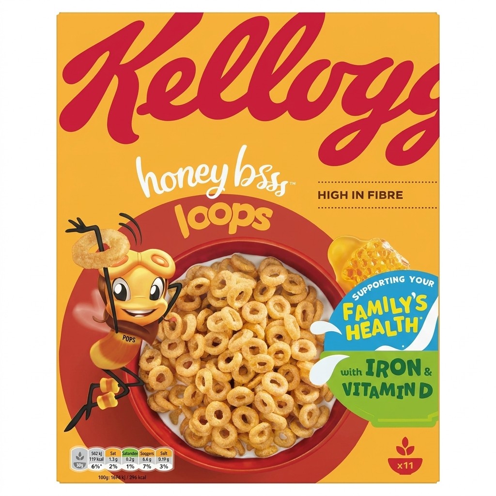 Kellogg's Honey Bsss Loops 375g
