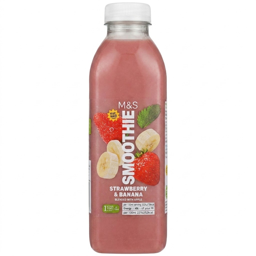 M&S Strawberry & Banana Smoothie 750ml