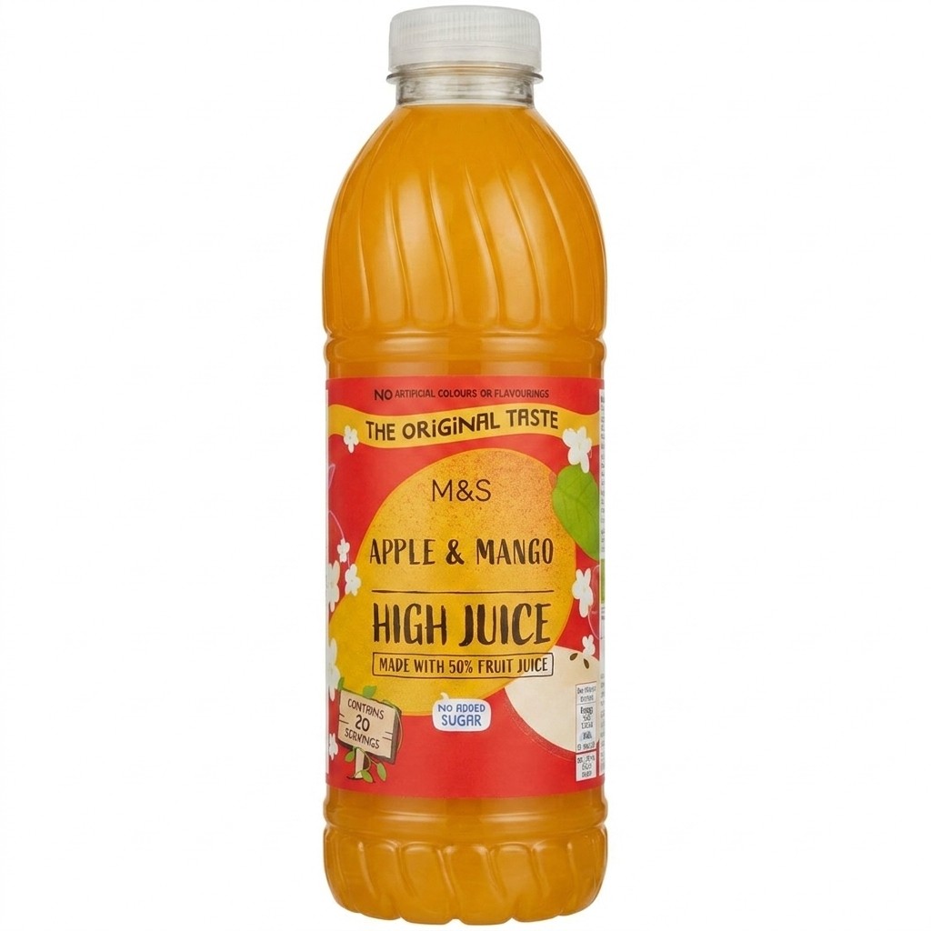 M&S Apple & Mango High Juice 1L