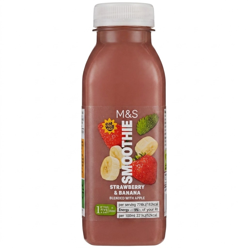 M&S Smoothie Strawberry & Banana 350ml