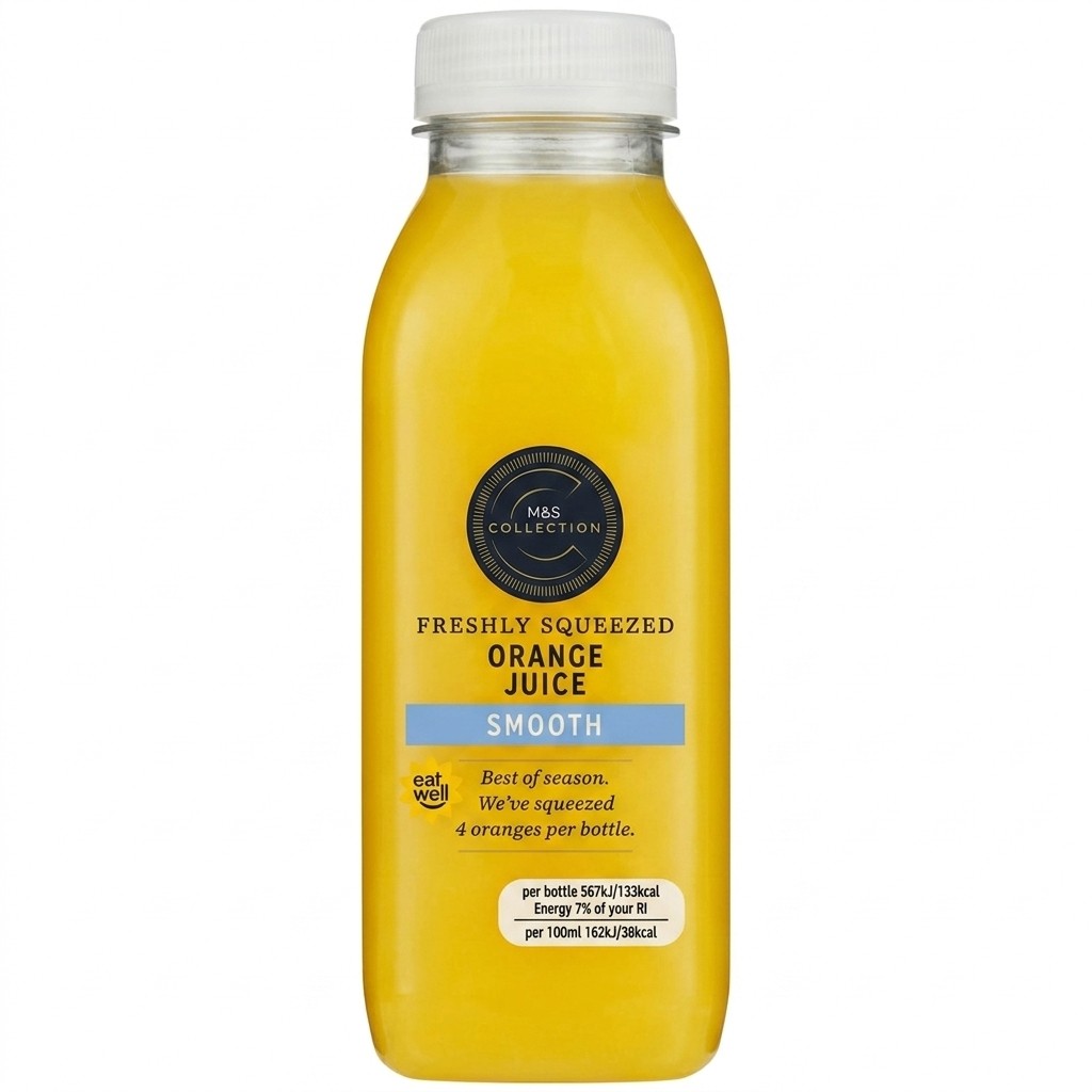 M&S Collection Freshly Squeezed Orange Juice Smooth 350ml