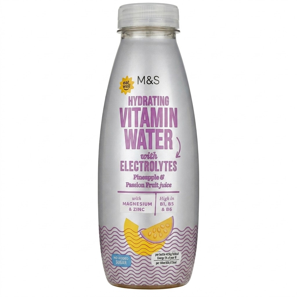 M&S Hydrating Vitamin Water Pineapple & Passion Fruit 500ml