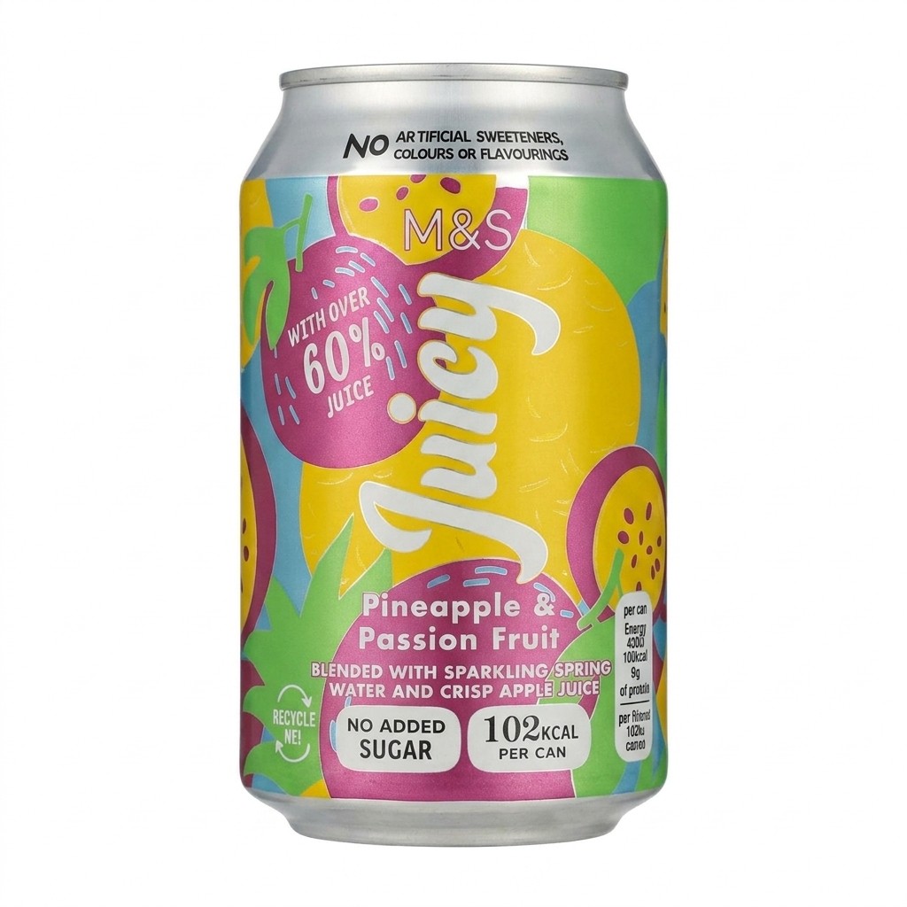M&S Juicy Pineapple & Passion Fruit 330ml