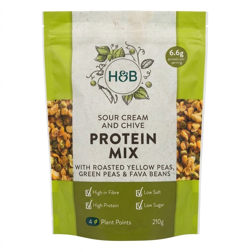 H&B Sour Cream and Chive Protein Mix 210g