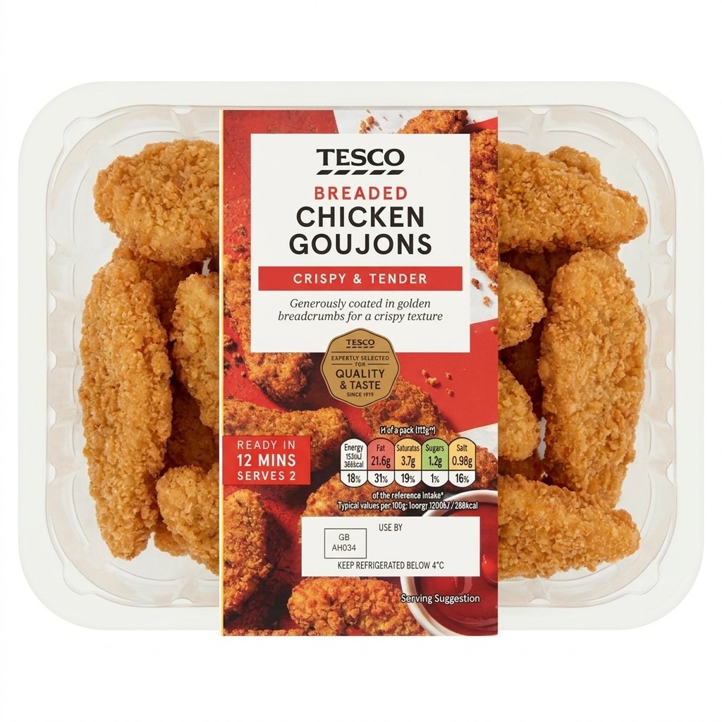 Tesco Breaded Chicken Goujons 270g