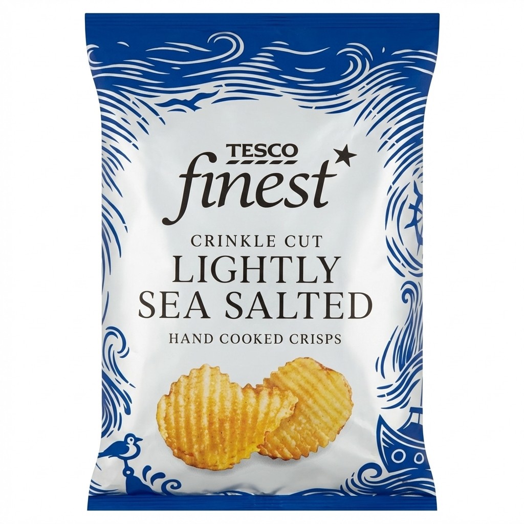 Tesco Finest Lightly Sea Salted Crisps 150g