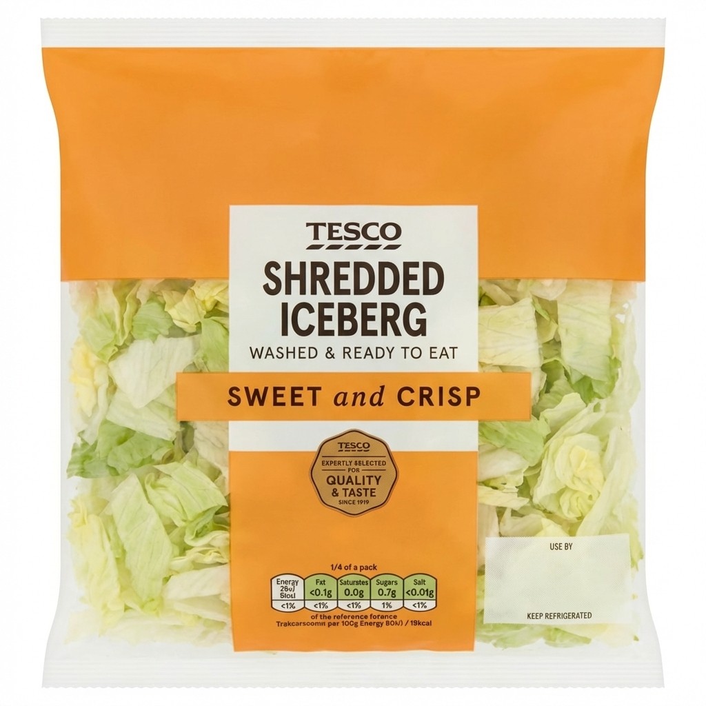 Tesco Shredded Iceberg 130g