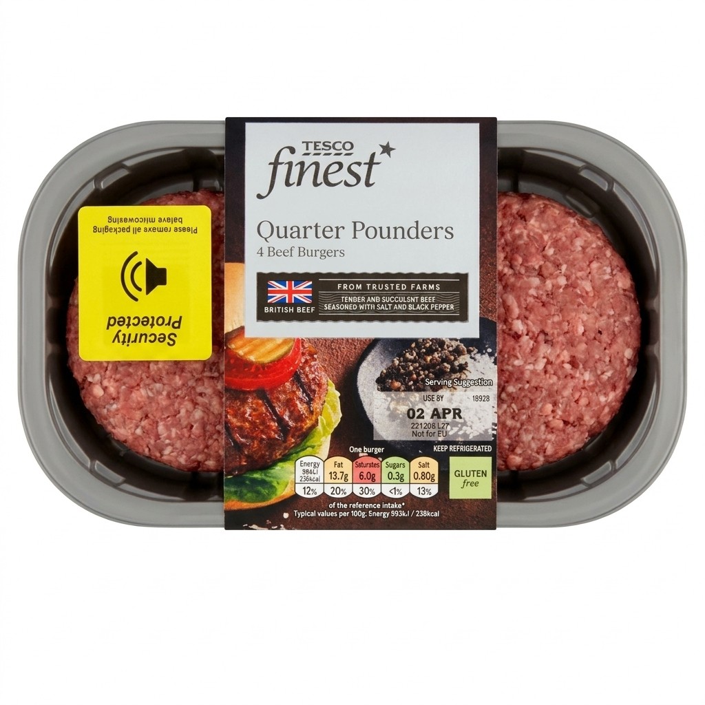 Tesco Finest Quarter Pounders 454g
