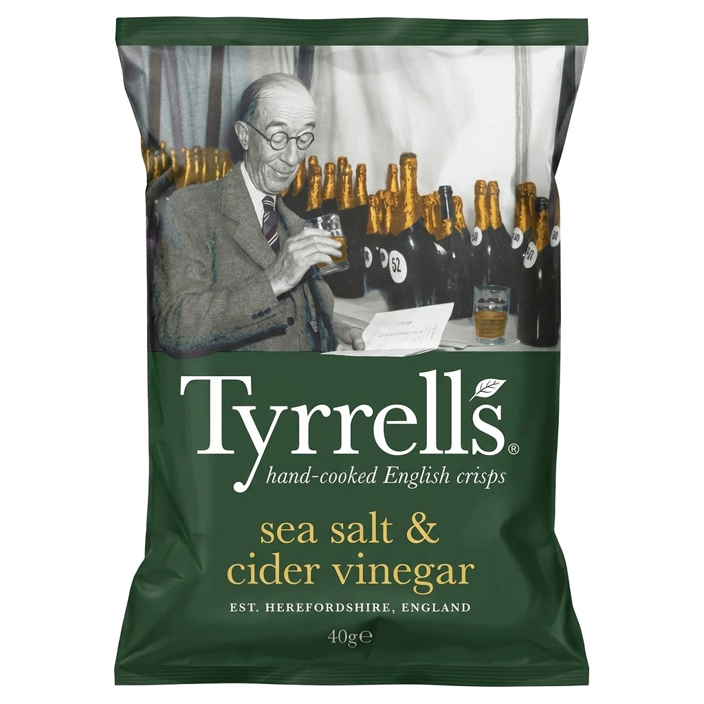 Tyrrells Sea Salt & Cider Vinegar 40g