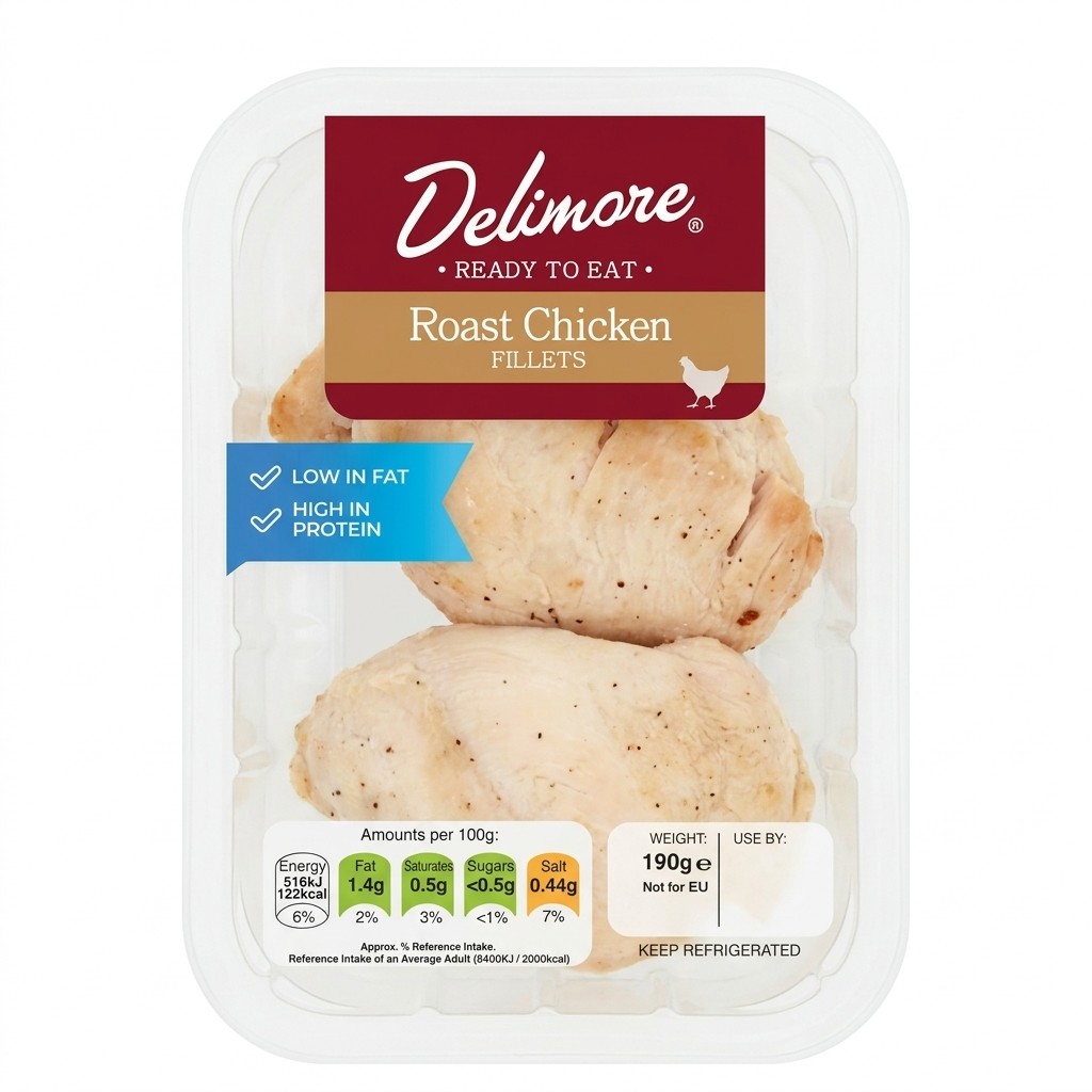 Delimore Roast Chicken Fillets 190g