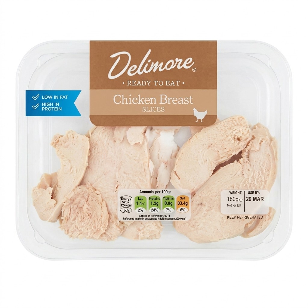 Delimore Chicken Breast Slices 180g