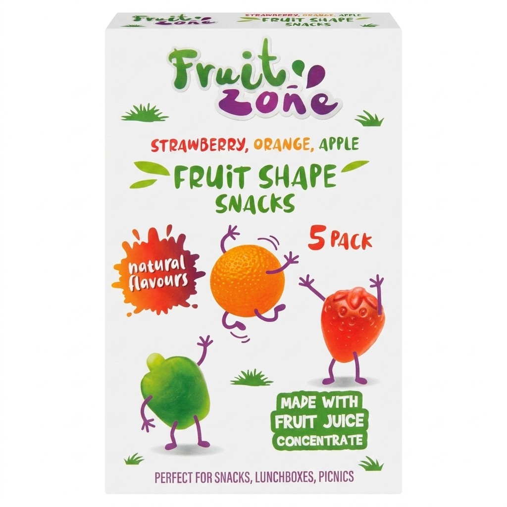 Fruit Zone Fruit Shape Snacks 100g