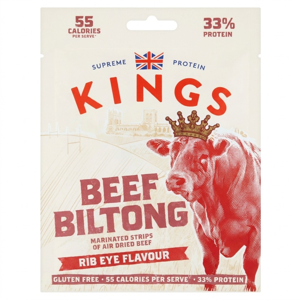 Kings Beef Biltong Rib Eye Flavour 25g
