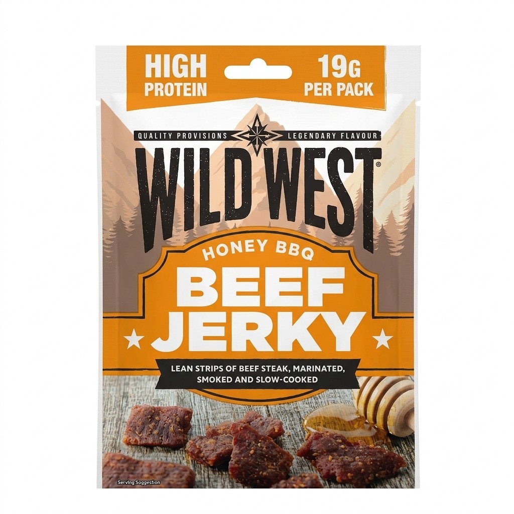 Wild West Honey BBQ Beef Jerky 19g