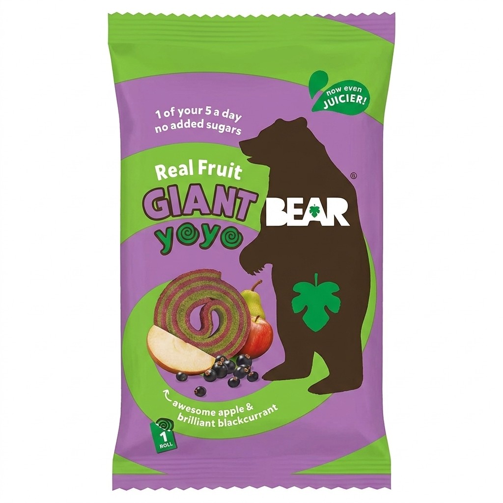 BEAR Giant Fruit Yoyo Apple & Blackcurrant 20g