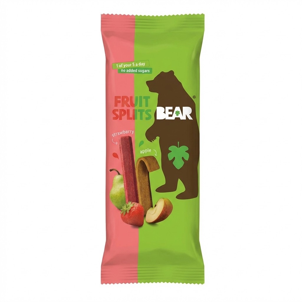 Bear Fruit Splits Strawberry Apple 20g