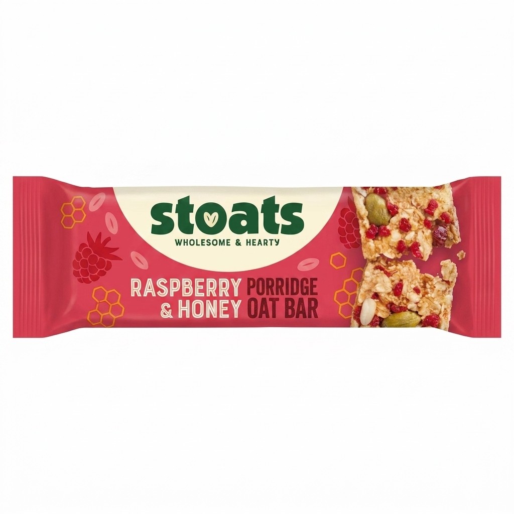 Stoats Raspberry Wholegrain Oat Bar 42g