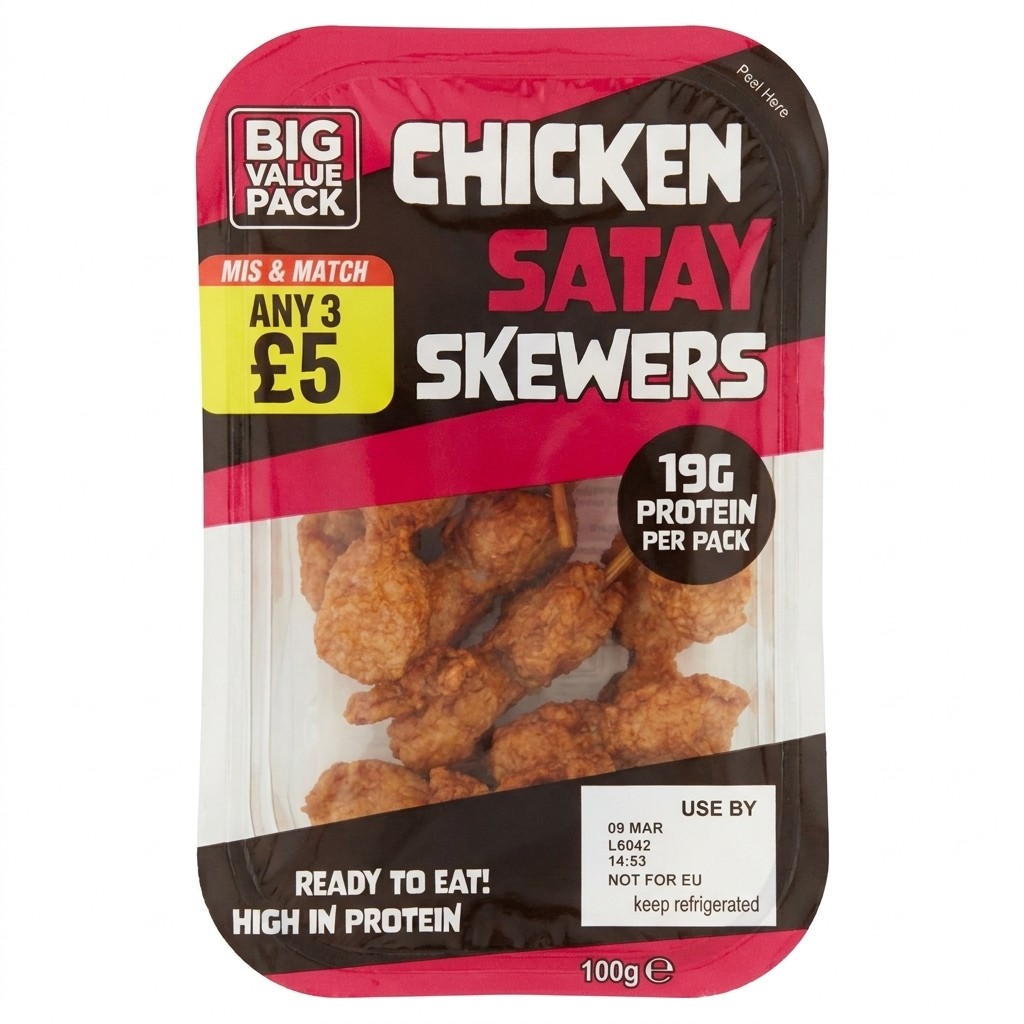Chicken Satay Skewers 100g