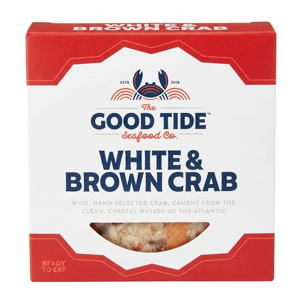 The Good Tide White & Brown Crab 100g