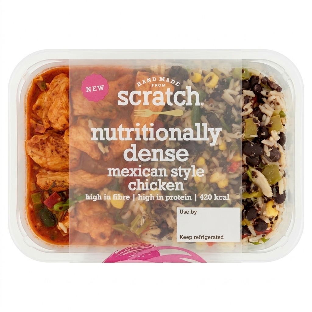 Scratch Nutritionally Dense Mexican Style Chicken 380g
