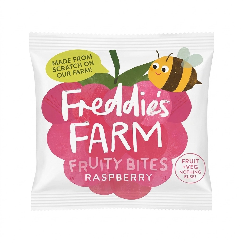 Freddie's Farm Fruity Bites Raspberry 20g