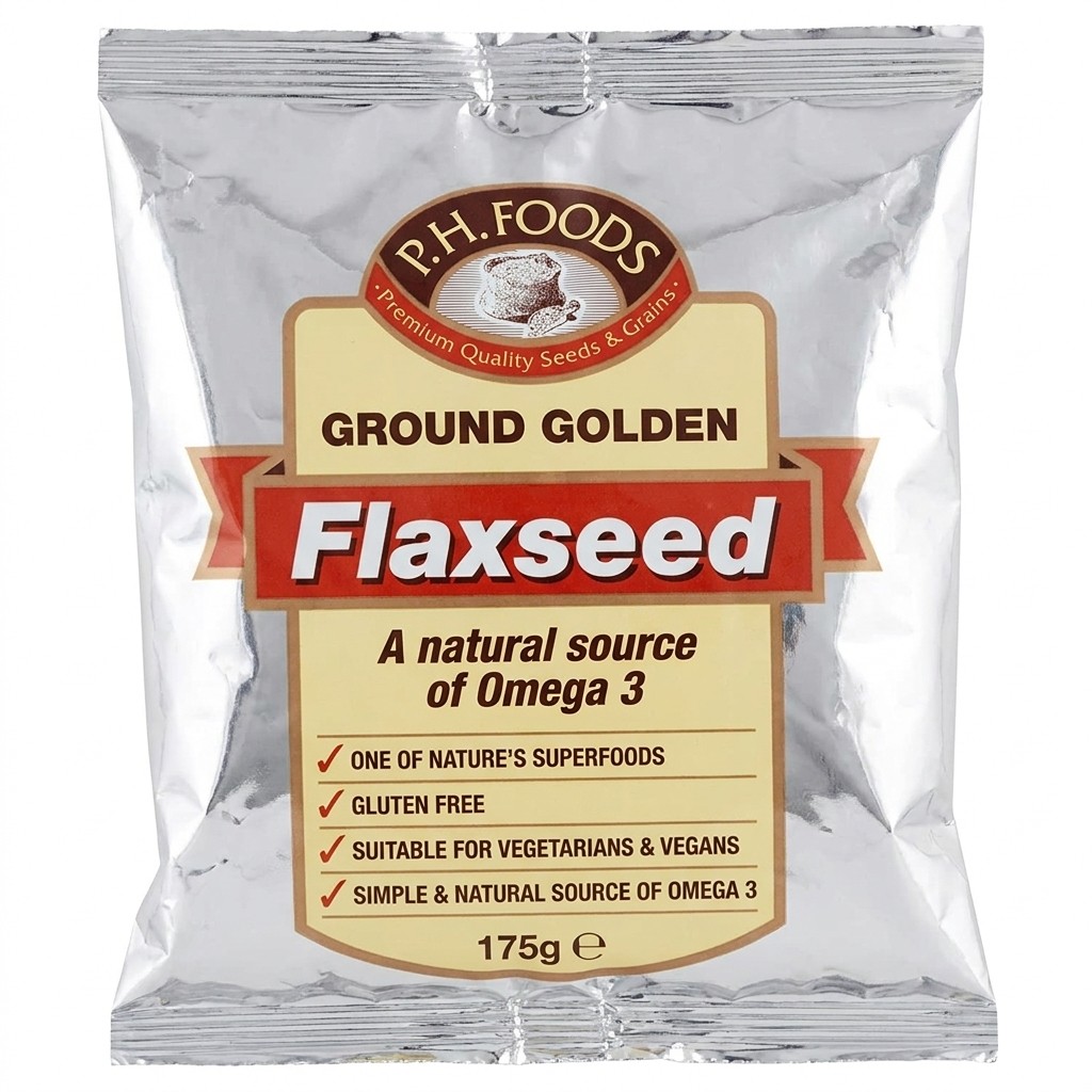 P.H. Foods Ground Golden Flaxseed 175g