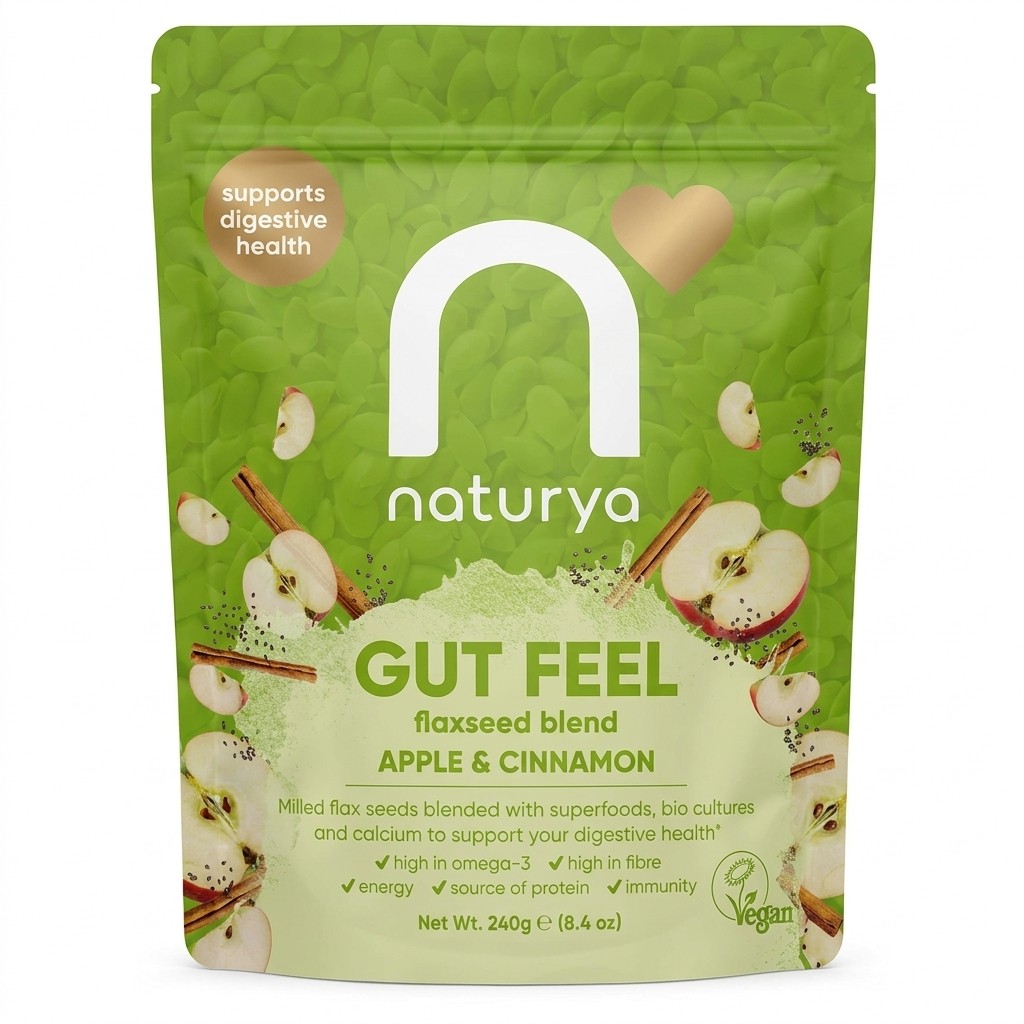 Naturya Gut Feel Flaxseed Blend Apple & Cinnamon 240g