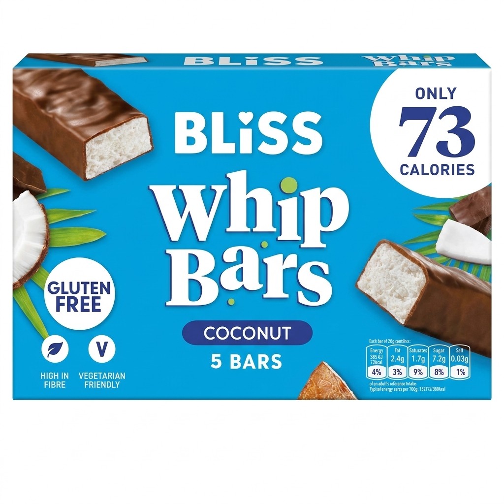 Bliss Whip Bars Coconut 5 bars
