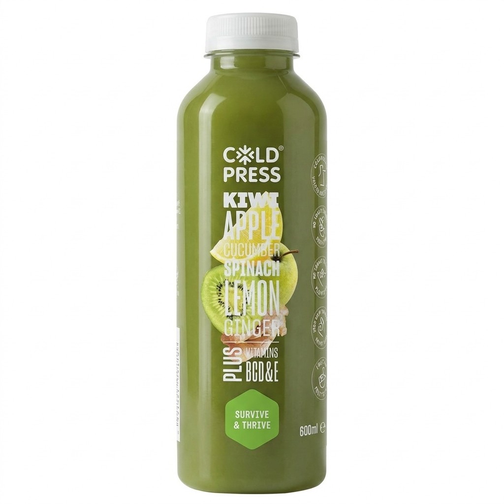 Cold Press Kiwi Apple Juice 600ml