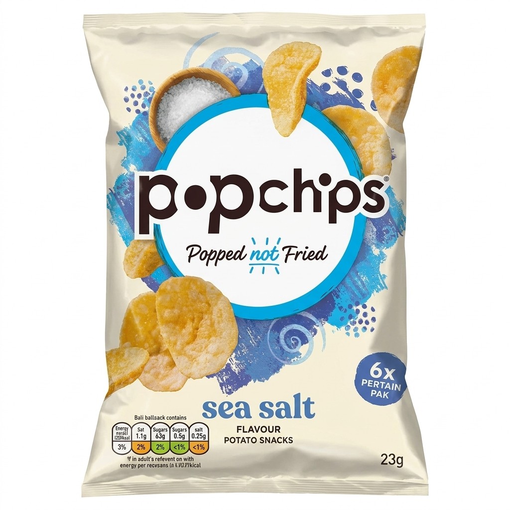 Popchips Sea Salt Potato Snacks 23g