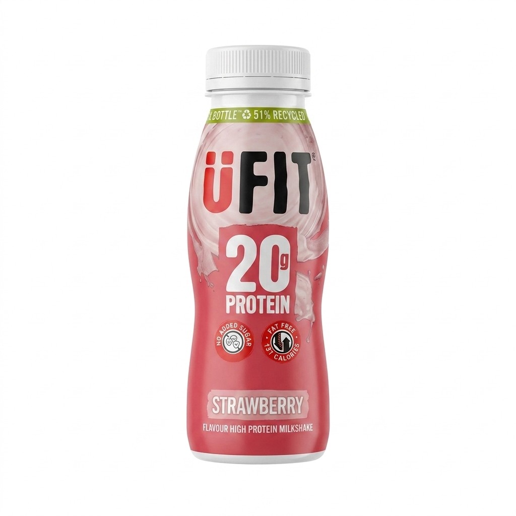 UFIT Strawberry High Protein Milkshake 250ml