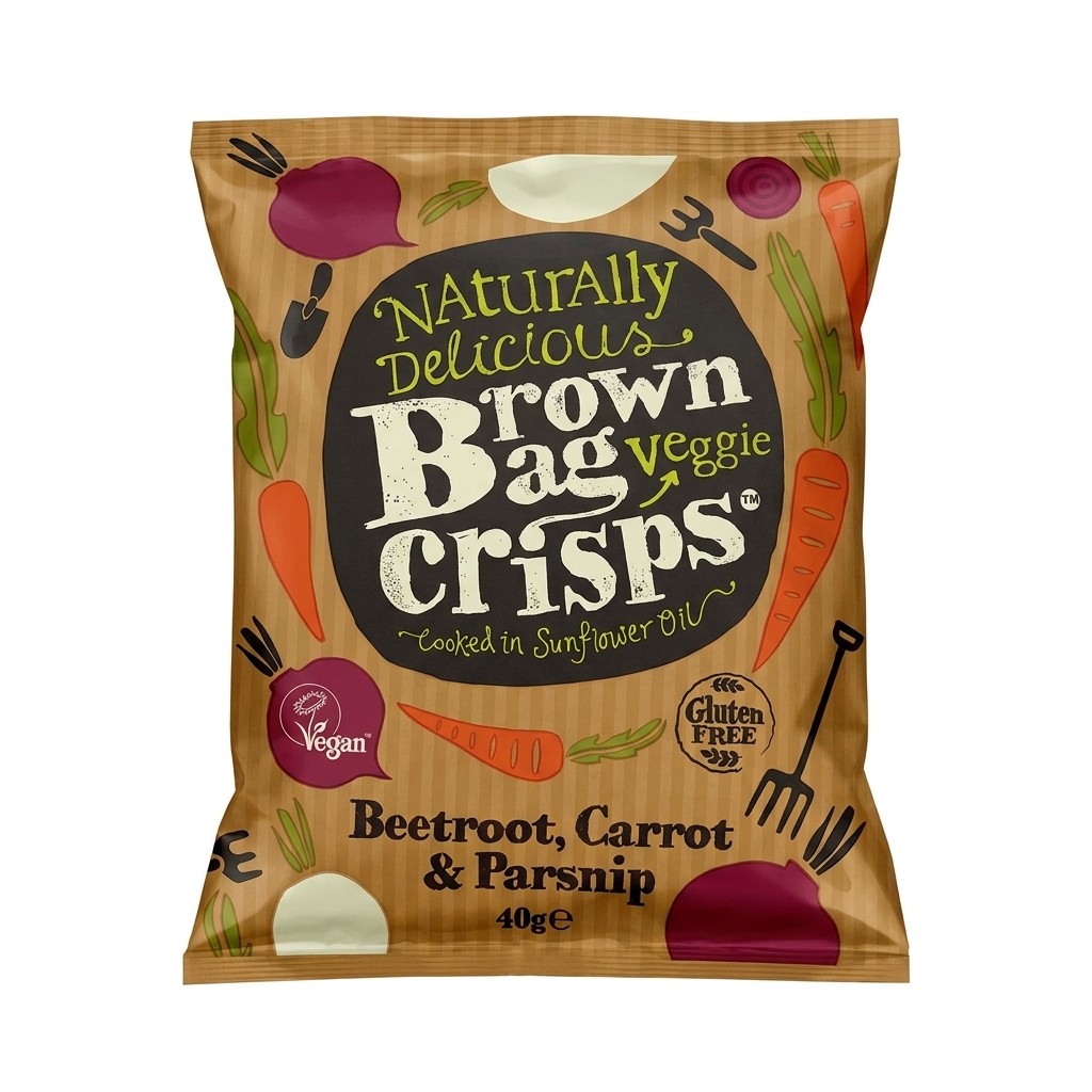 Brown Bag Veggie Crisps 40g