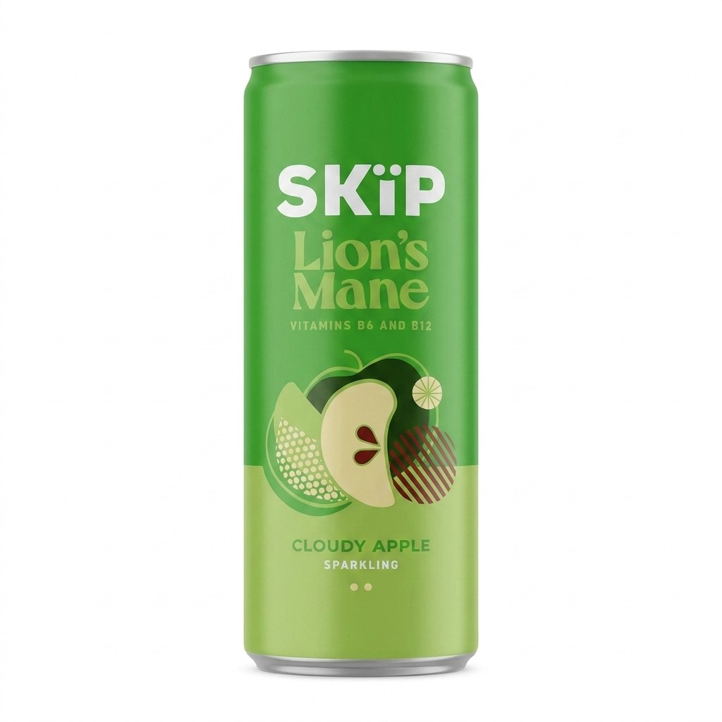 SKIP Lion's Mane Cloudy Apple Sparkling 250ml