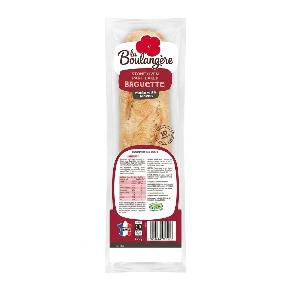 La Boulangère Stone Oven Part-Baked Baguette 250g