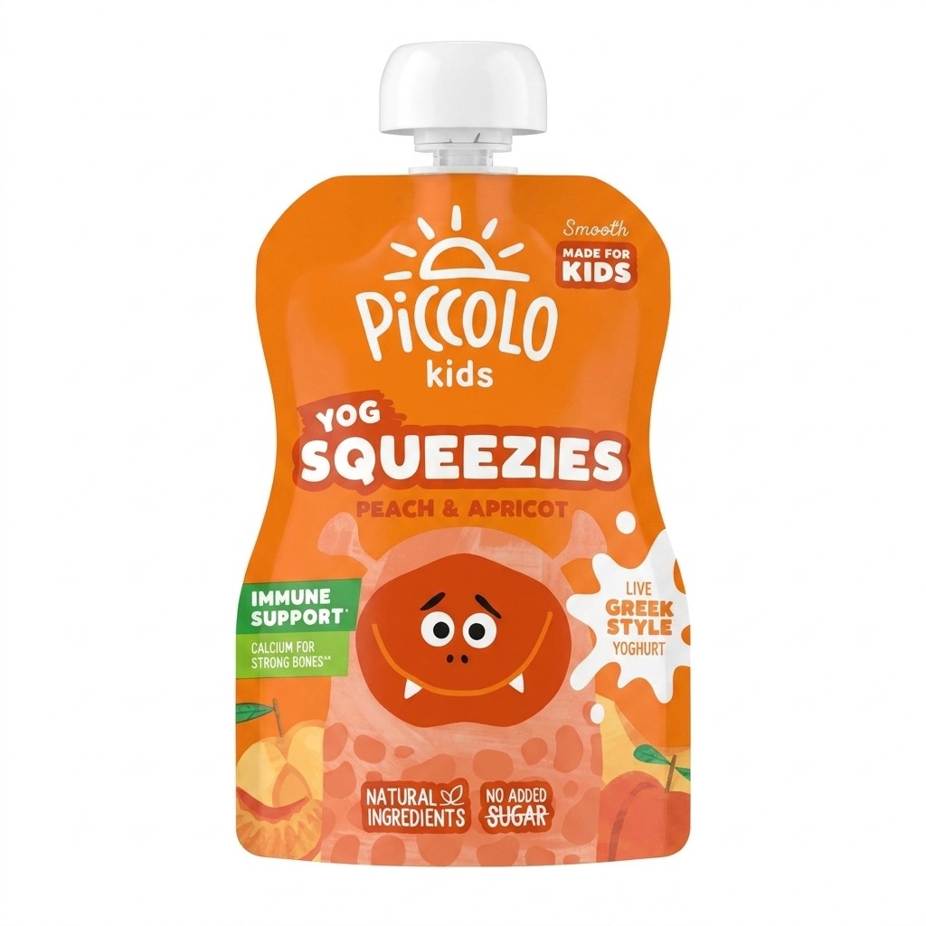 Piccolo Kids Yog Squeezies Peach & Apricot 90g