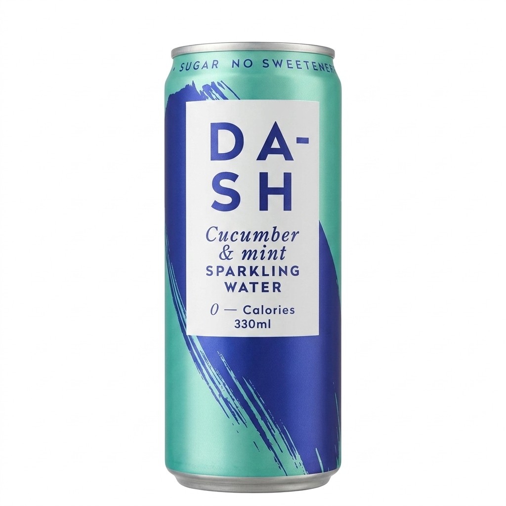 Dash Cucumber & Mint Sparkling Water 330ml