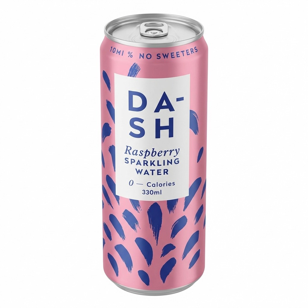 Dash Raspberry Sparkling Water 330ml
