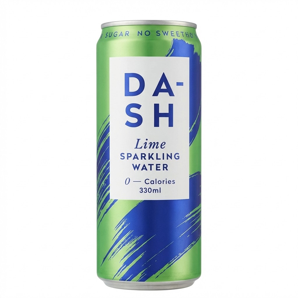 Dash Lime Sparkling Water 330ml