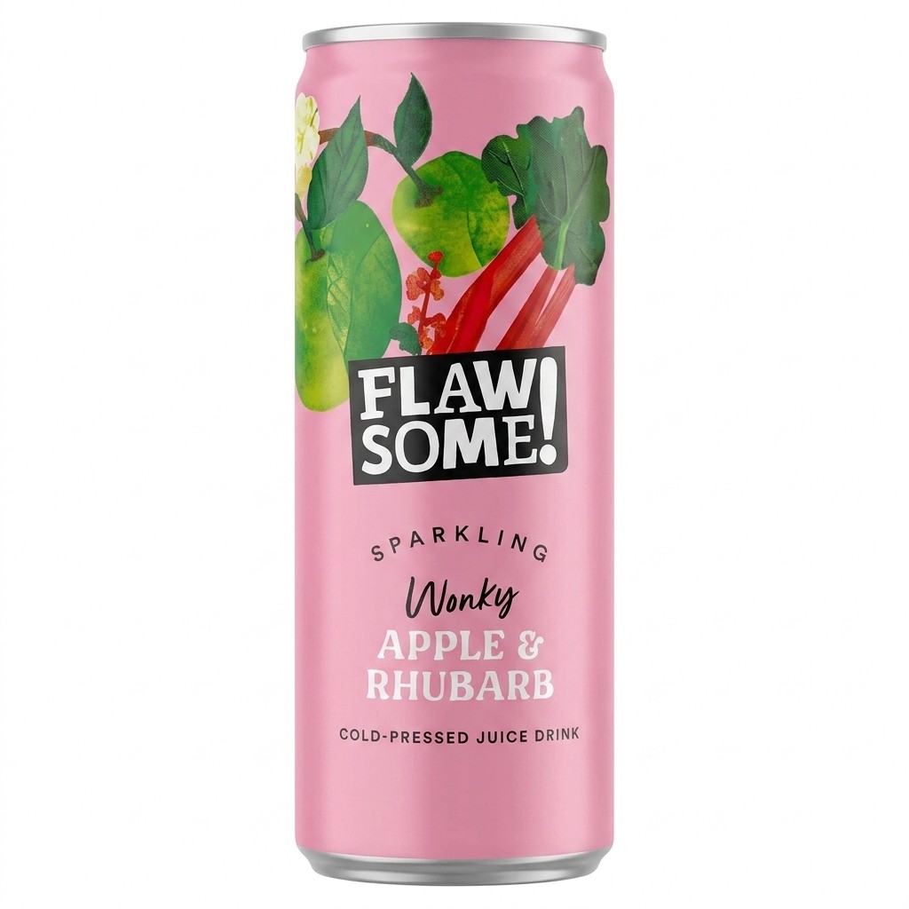 Flawsome! Sparkling Wonky Apple & Rhubarb 250ml
