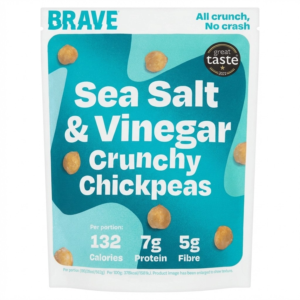 Brave Sea Salt & Vinegar Crunchy Chickpeas 35g