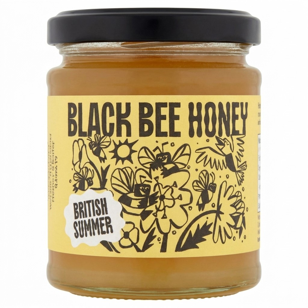 Black Bee Honey British Summer 227g