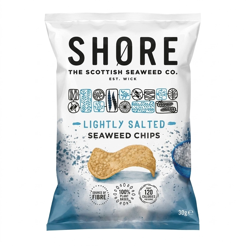 Shore Lightly Salted Seaweed Chips 80g