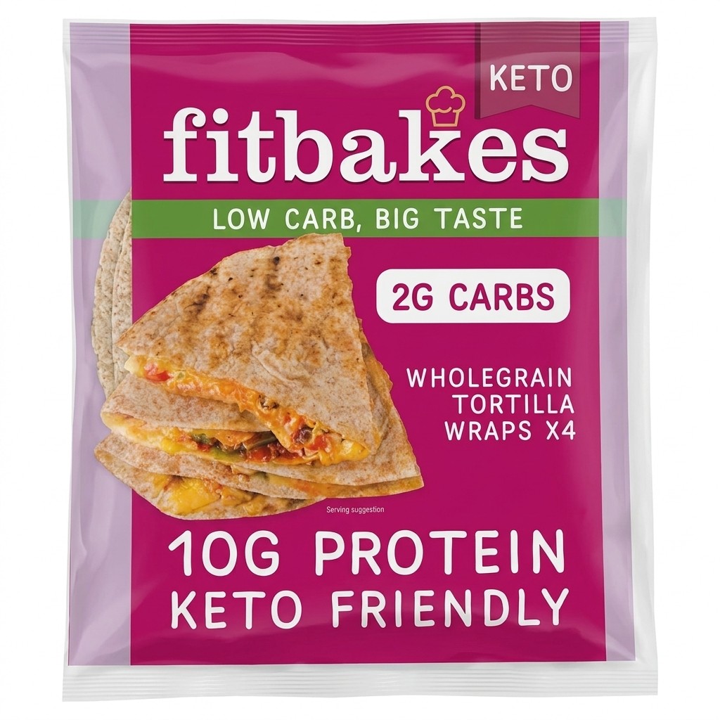 Fitbakes Keto Wholegrain Tortilla Wraps 160g