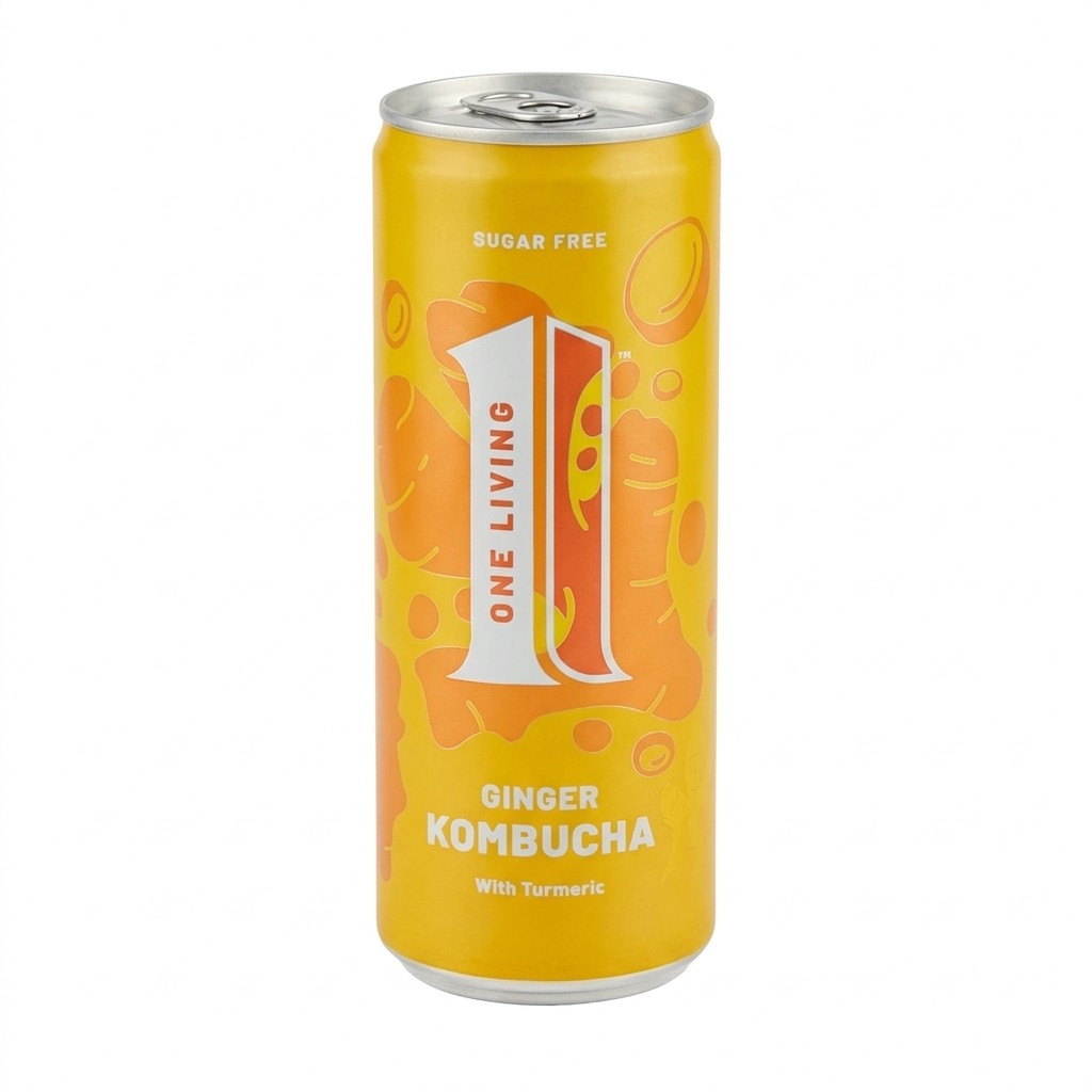 One Living Ginger Kombucha 250ml