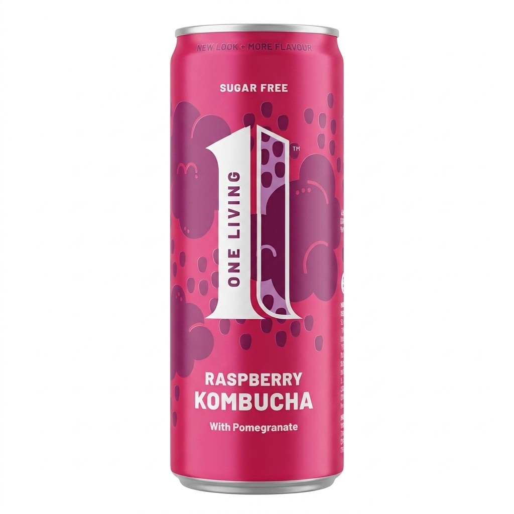 One Living Raspberry Kombucha 250ml