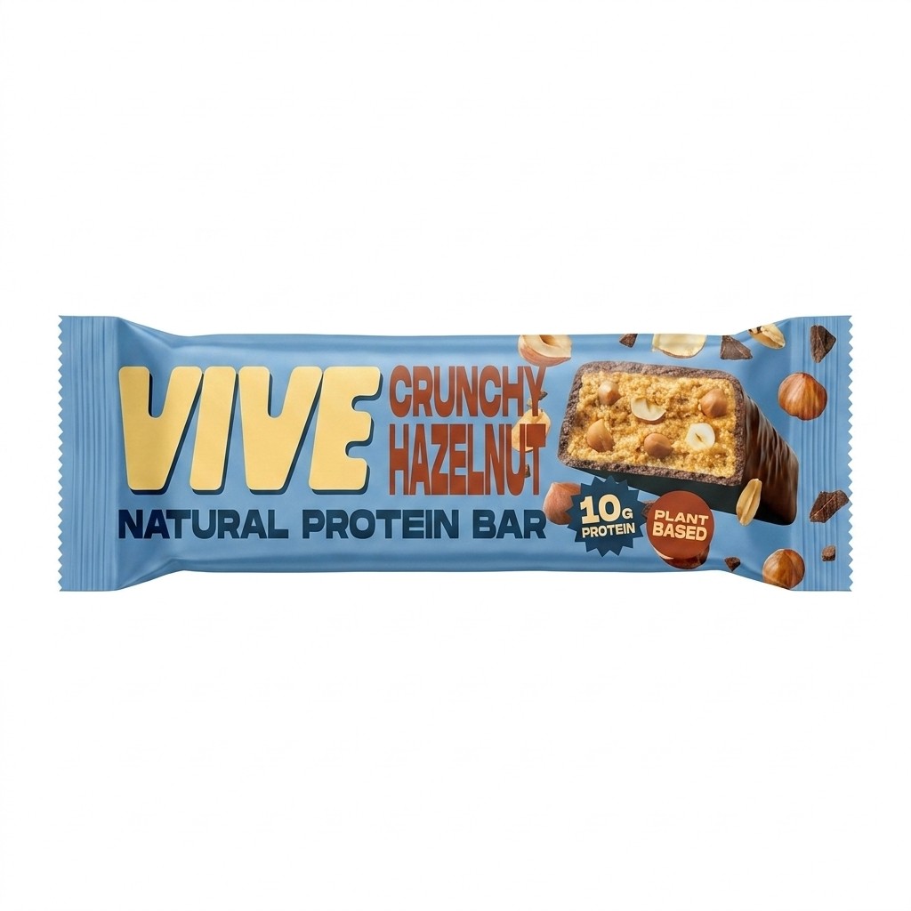 Vive Crunchy Hazelnut Natural Protein Bar 50g