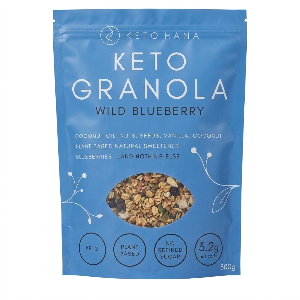 Keto Hana Wild Blueberry Keto Granola 300g