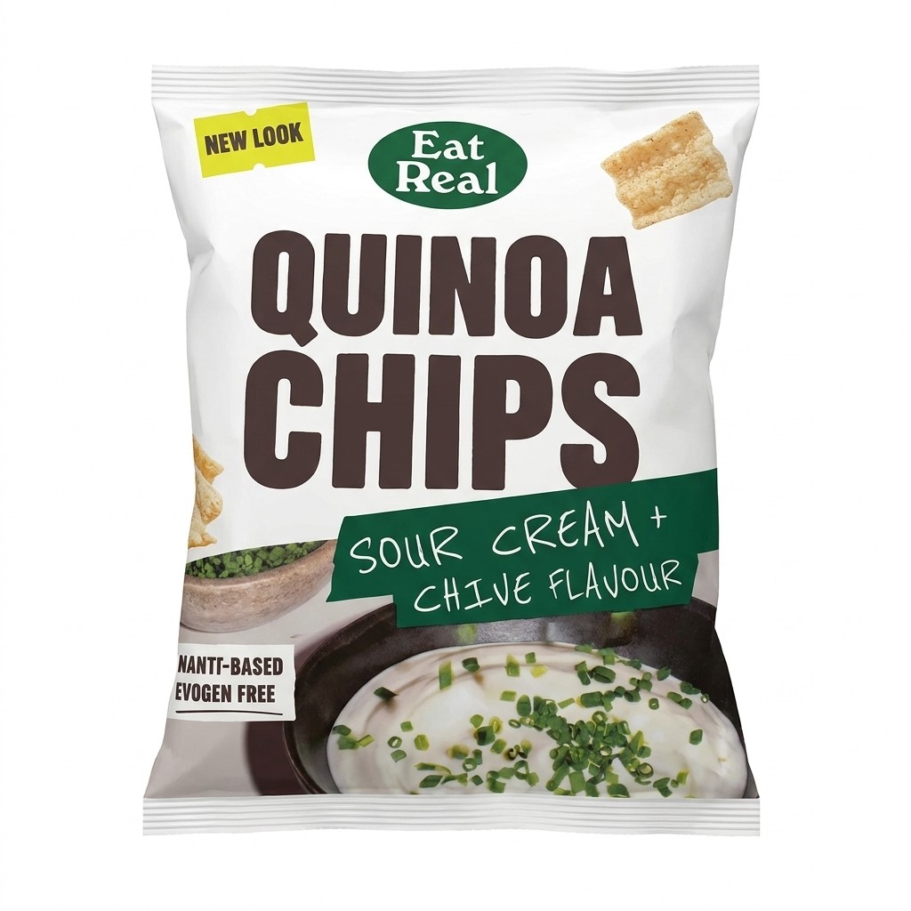 Eat Real Quinoa Chips Sour Cream & Chive Flavour 80g