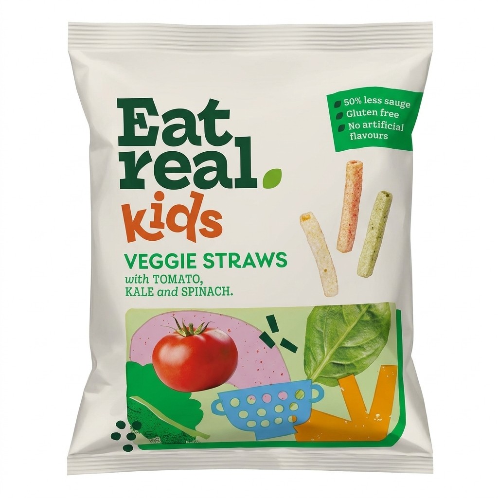 Eat Real Kids Veggie Straws 20g